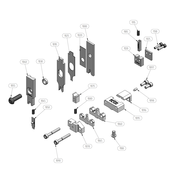 Tool wear parts set